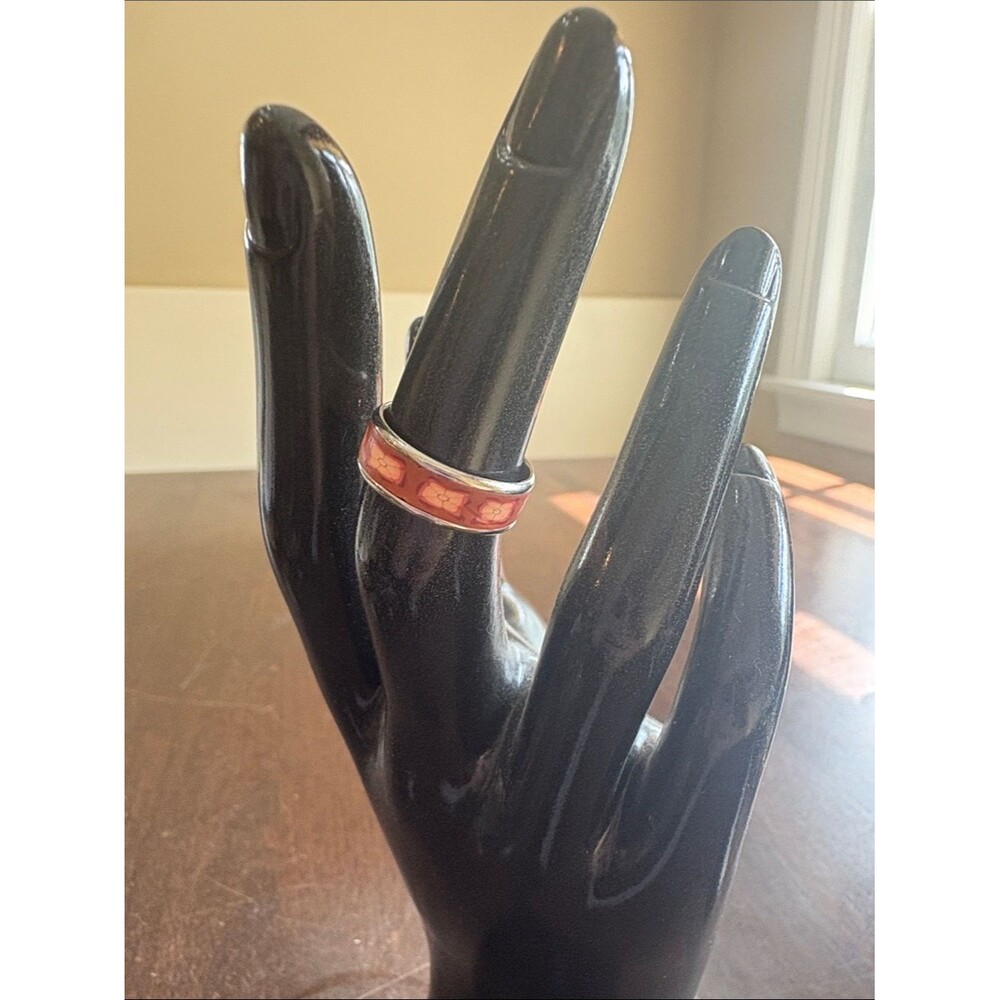 Rust Enamel Band Ring